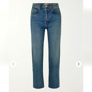 NWT RE/DONE 70s Ultra High Rise Stove Pipe Denim Jeans 29